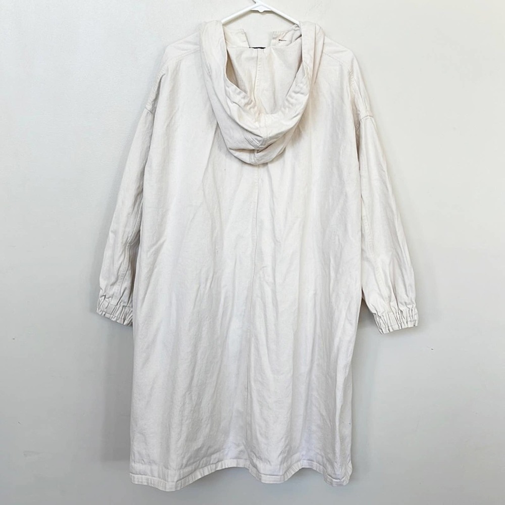 Opening Ceremony ONE SIZE (Oversized) Beige Hooded Elastic Cuffs Trench Coat - Picture 2 of 9